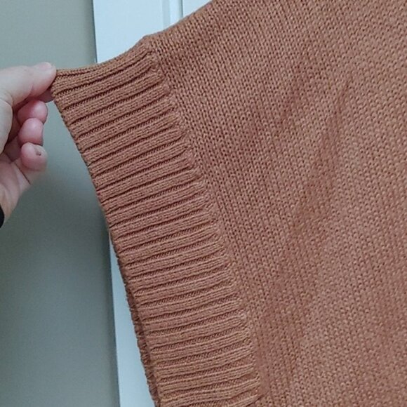 Old Navy light brown mild copper sleeveless turtleneck sweater XS - Picture 3 of 7